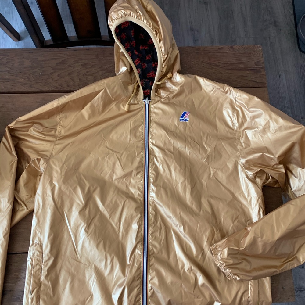K-Way Gold/Daft Punk reversible windbreaker